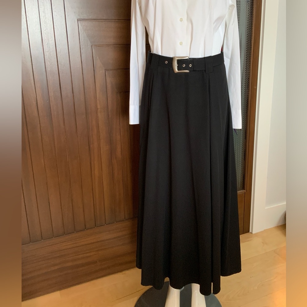 DEBORAH MURRAY Maxi Skirt, Black, Sz 10